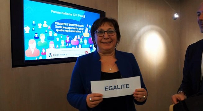 Martine Pinville, secrétaire d'Etat chargée du Commerce - Forum CCI Parité