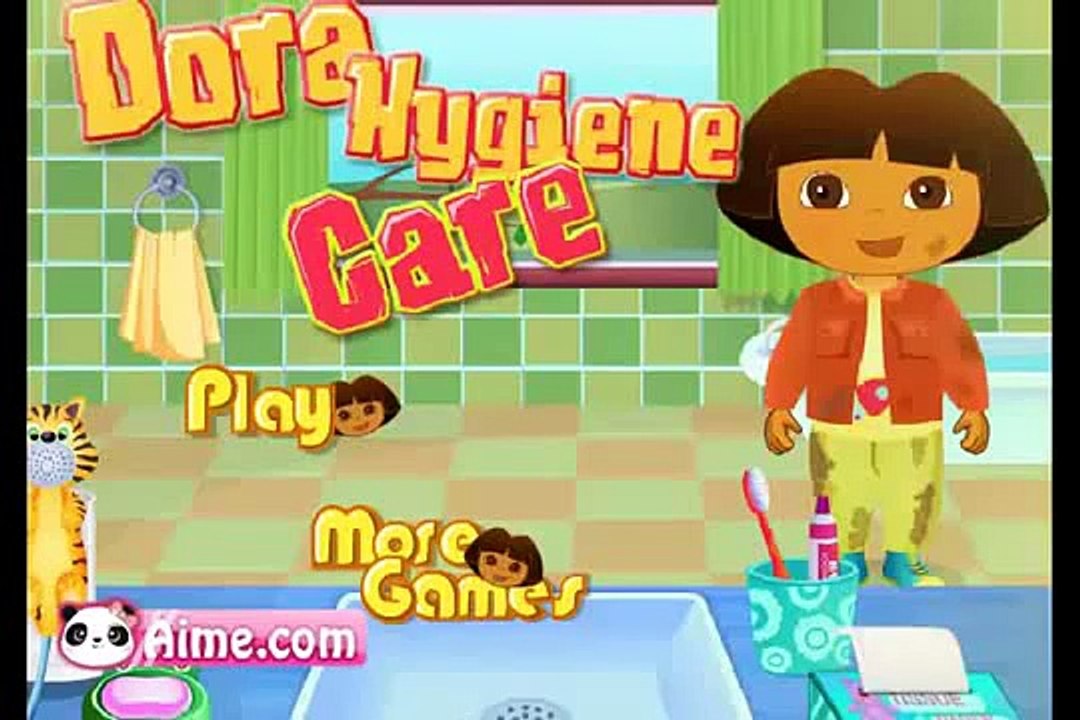 Dora l\'exploratrice Hygiene Care Games Called Dora La Exploradora en Espagnol watch dora