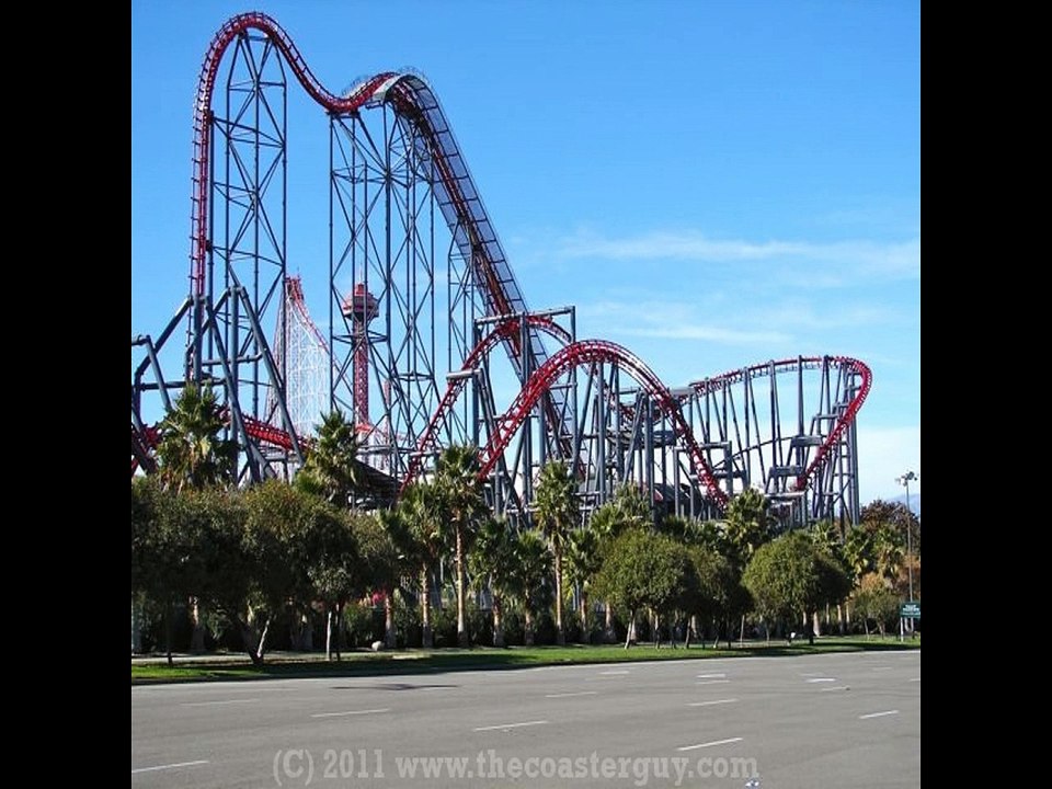 Six Flags Los Angeles X2 Roller Coaster