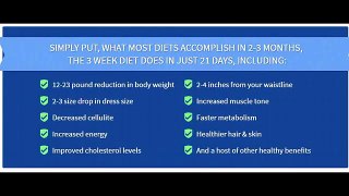 3 Week Diet Review-The Fastest Way To Lose Weight In 3 Weeks