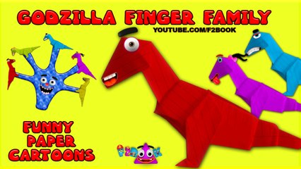 Godzilla Dinosaur Finger Family Nursery Rhyme | Cartoon Finger Family Songs for Childrens Babies