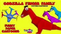Godzilla Dinosaur Finger Family Nursery Rhyme | Cartoon Finger Family Songs for Childrens Babies