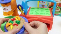 Play Doh Twirl N Top Pizza Shop Pizzeria Pizza Maker playset by Unboxingsurpriseegg