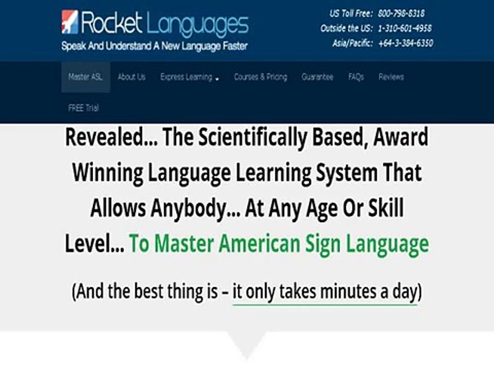 Rocket Languages- American Sign Language