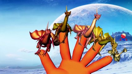 Dinosaurs Dragon And Godzilla Cartoons Singing Finger Family Nursery Rhymes for Children