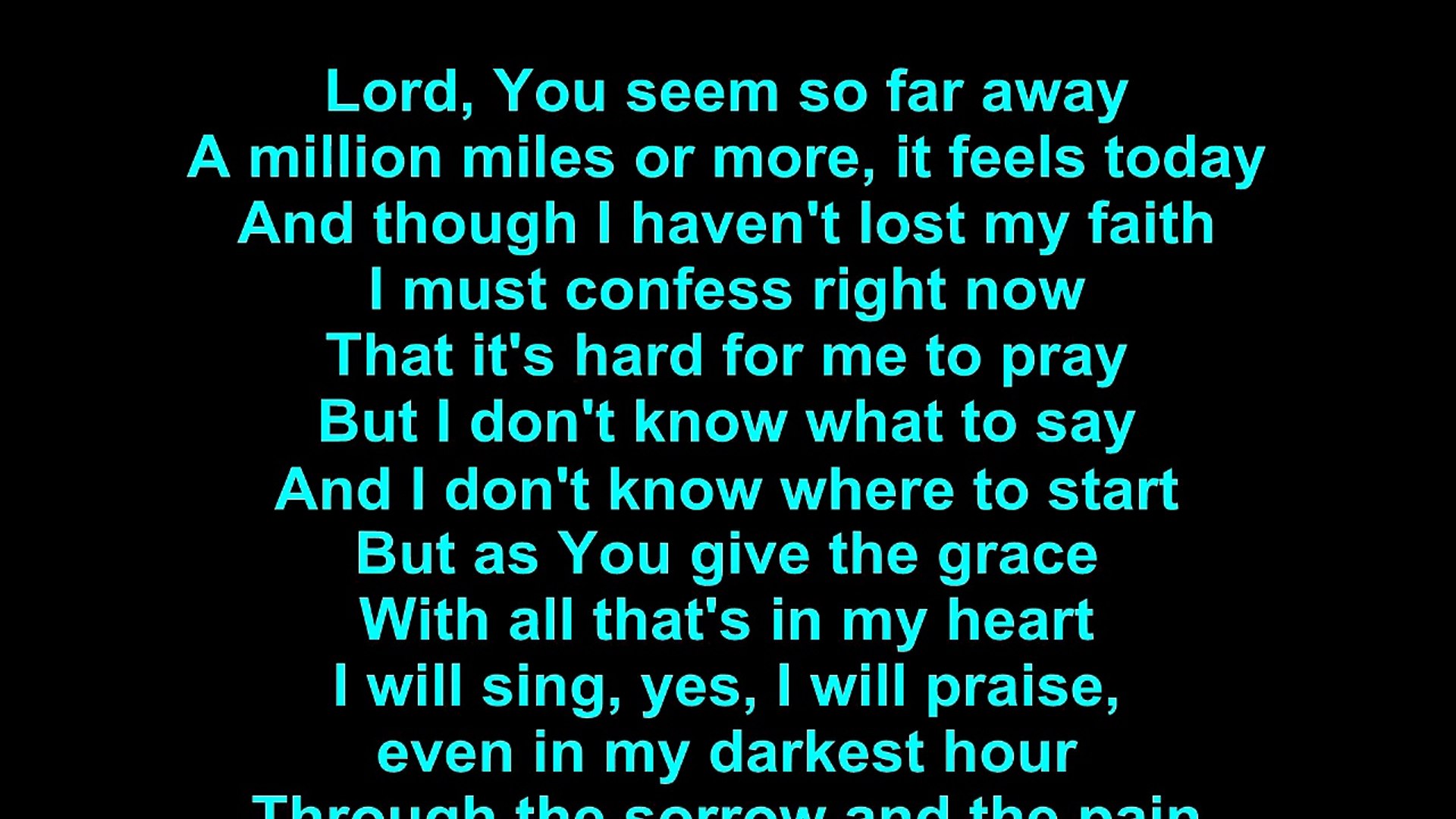 Don Moen – I Will Sing Lyrics - video Dailymotion