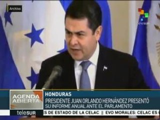 Pdte. de Honduras rinde su informe anual de gobierno