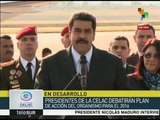 Pdte. de Venezuela arriba a la IV Cumbre de la CELAC