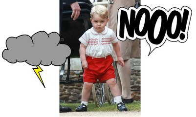 Le Prince George trop dissipé à l'école est obligé de passer le balai