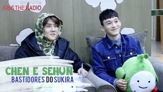 [LEG PT-BR] 160111 | CHEN & Sehun nos Bastidores do Sukira Kiss The Radio