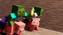 Pig Racing Minecraft Animation Slamacow