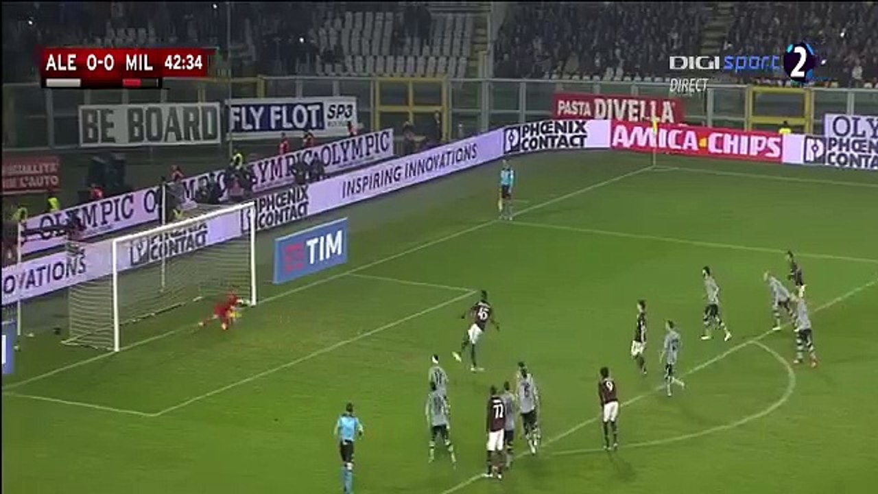 Mario Balotelli Goal ~ Alessandria vs AC Milan 0-1 ~ 26_1_2016 [Coppa Italia]