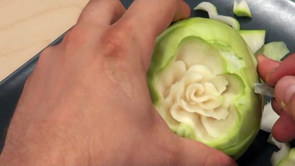 018. Darmowy kurs carvingu piwonia z kalarepy _ Free carving course kohlrabi peony