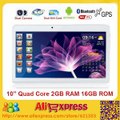 10 Inch Tablets MTK6582 Quad Core 1024*600 2G RAM 16G ROM Dual SIM Card Android 4.4 GPS 3G tablet PC 7 9 10.1-in Tablet PCs from Computer