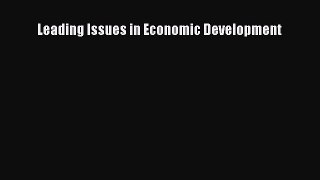 Leading Issues in Economic Development  Free Books