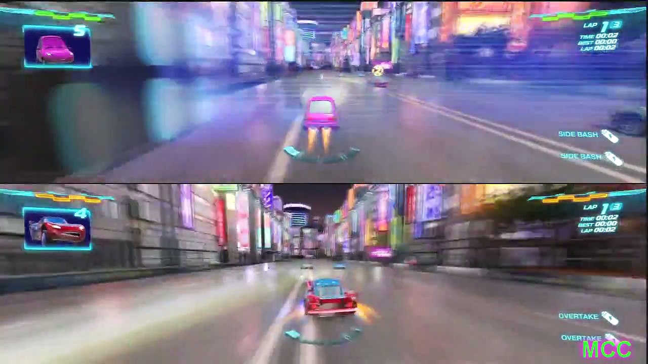 PS3 Cars 2 The Video Game DAREDEVIL MCQUEEN vs CHUKI By Disney Cars Toy Club