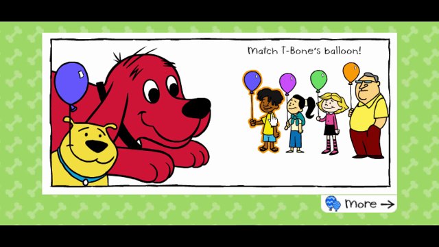Clifford The Big Red Dog Clifford Kisses Cartoon Animation PBS Kids Game Play Walkthrough