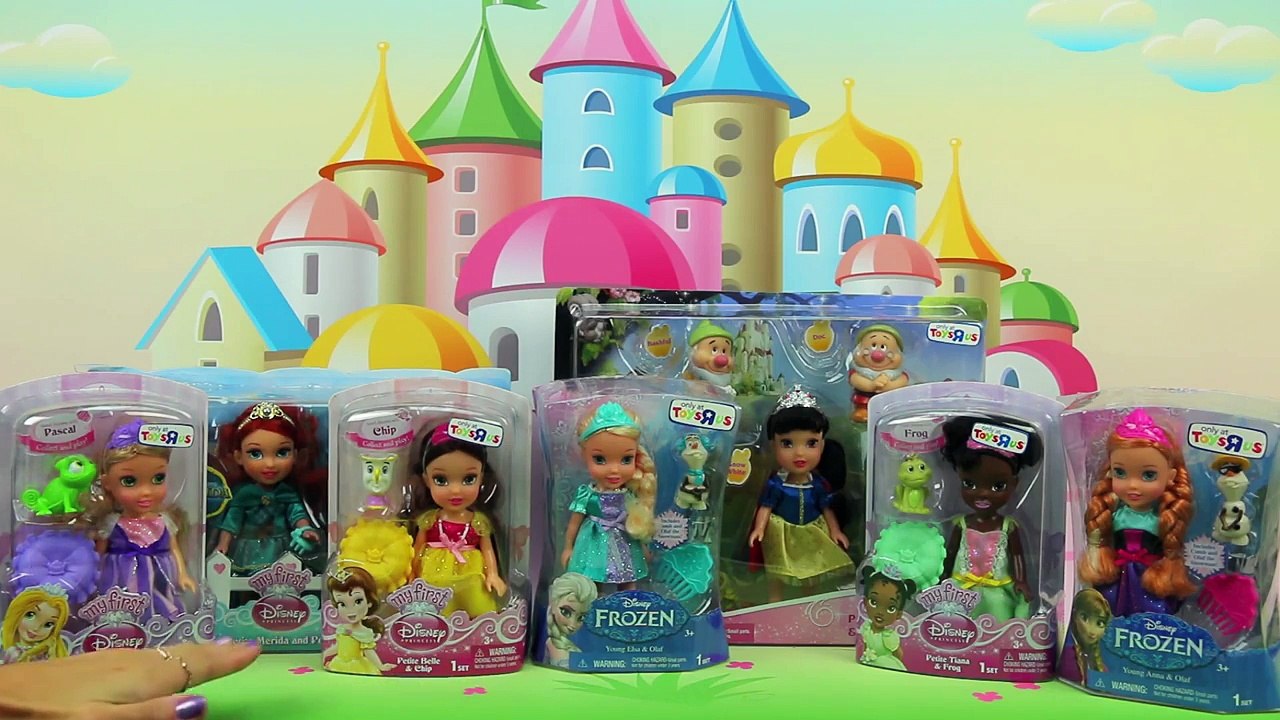 Full Set Petite Princess Dolls My First Disney Toy Review. DisneyToysFan.