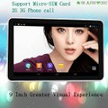 Support Micro SIM card 2G 3G Phone Call 9 Inch Quad Core 2GB RAM and 16GB ROM Tablets Pc  Dual Camera  FM WIFI  OTG FM Tab pc-in Tablet PCs from Computer