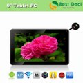 New Arrival in 2014 Tablet PC 9 inch A23 Dual Core Android 4.2 Dual Camera WiFi External 3G RAM 512MB ROM 8GB-in Tablet PCs from Computer