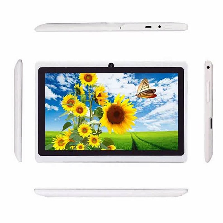 7 White Quad Core Allwinner A33 Google Android 4.4 Dual Camera WiFi Bluetooth 1G/8GB Tablet PC MID EUplug -in Tablet PCs from Computer