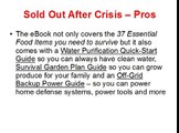 Sold Out After Crisis Review - 37 Critical Food Items Guide