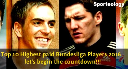 Top 10 Highest paid Bundesliga Players 2016