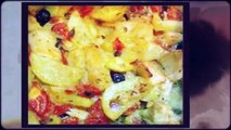 ricetta veloce baccalà al forno con patate,quick recipe salt cod with potatoes,快速配方盐鳕鱼配土豆，