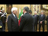 Roma - Mattarella incontra il Presidente della Repubblica di BULGARIA (27.01.16)