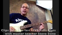 Steve Stine's Players Series - Clips from the Riffs Class