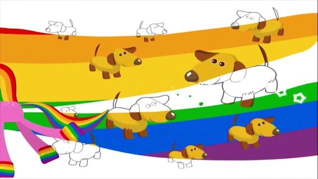 Цвета для детей развивающий мультфильм для малышей Лошадка Радуга, учим цвета