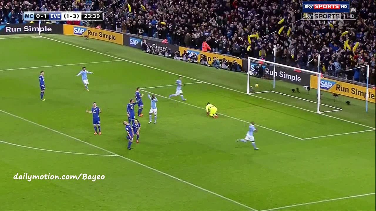 Fernandinho Goal HD - Manchester City 1-1 Everton - 24-01-2016 Capital One Cup