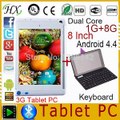 8 inch tablet pc Dual Core mtk8312 3G phone call 1G/8G 1024*768 bluetooth wifi Android 4.4 Dual camera Rii i8 keyboard DHL Ship-in Tablet PCs from Computer