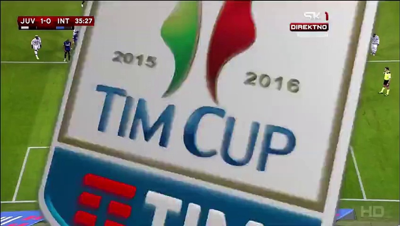1-0 Álvaro Morata Penalty Goal Italy  Coppa Italia  Semifinal - 27.01.2016, .Juventus FC1 0- Inter Milano