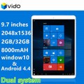 Original window M9i 9.7 inch window10 & Android 4.4 quad core Tablet PC 2048x1536 IPS 2GB RAM 32GB ROM WiFi Tablets 2MP Camera-in Tablet PCs from Computer