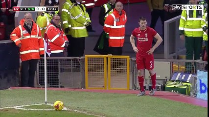 Liverpool (6)0-1(5) Stoke City (Capital One Cup)