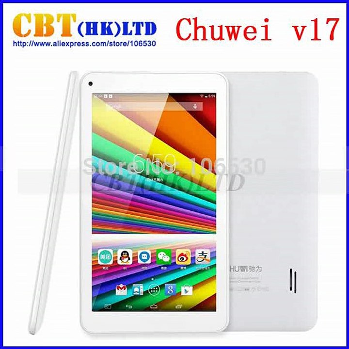 Chuwei v17HD RK3188 Quad core Tablet 7 inch 1024x600 IPS Screen Dual caremas 8GB ROM  Android 4.4 Cheap Tablets-in Tablet PCs from Computer