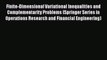 Finite-Dimensional Variational Inequalities and Complementarity Problems (Springer Series in