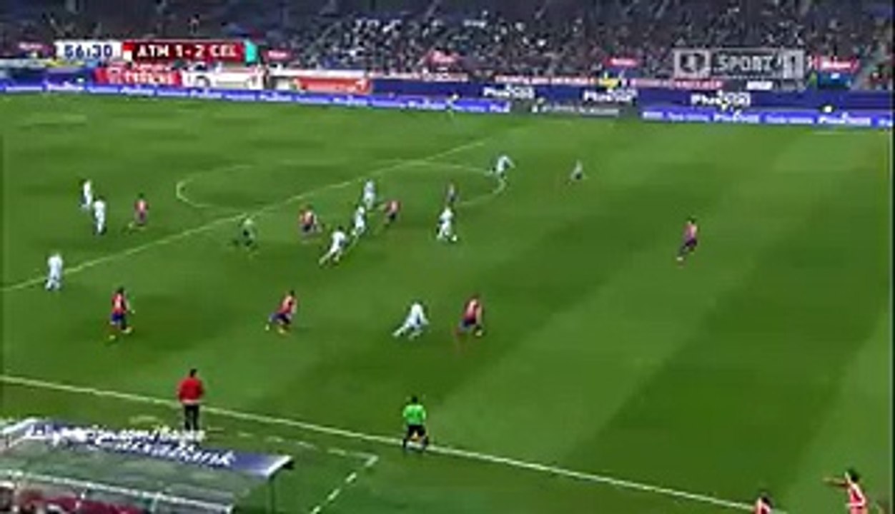 1-2 John Guidetti - Atlético Madrid v. Celta Vigo 27.01.2016 HD