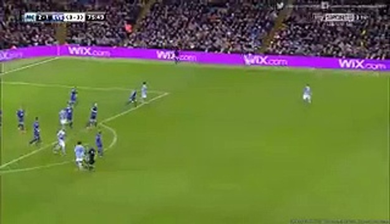 3-1 Sergio Agüero - Manchester City v. Everton 27.01.2016 HD