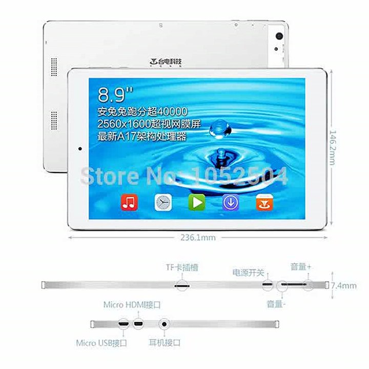 8.9 Teclast P90hd RK3288 Qual Core  IPS Retina  2560*1600 2G Ram 16G ROM 8.0MP+2.0MP Dual Cameras Tablet PC Bluetooth-in Tablet PCs from Computer