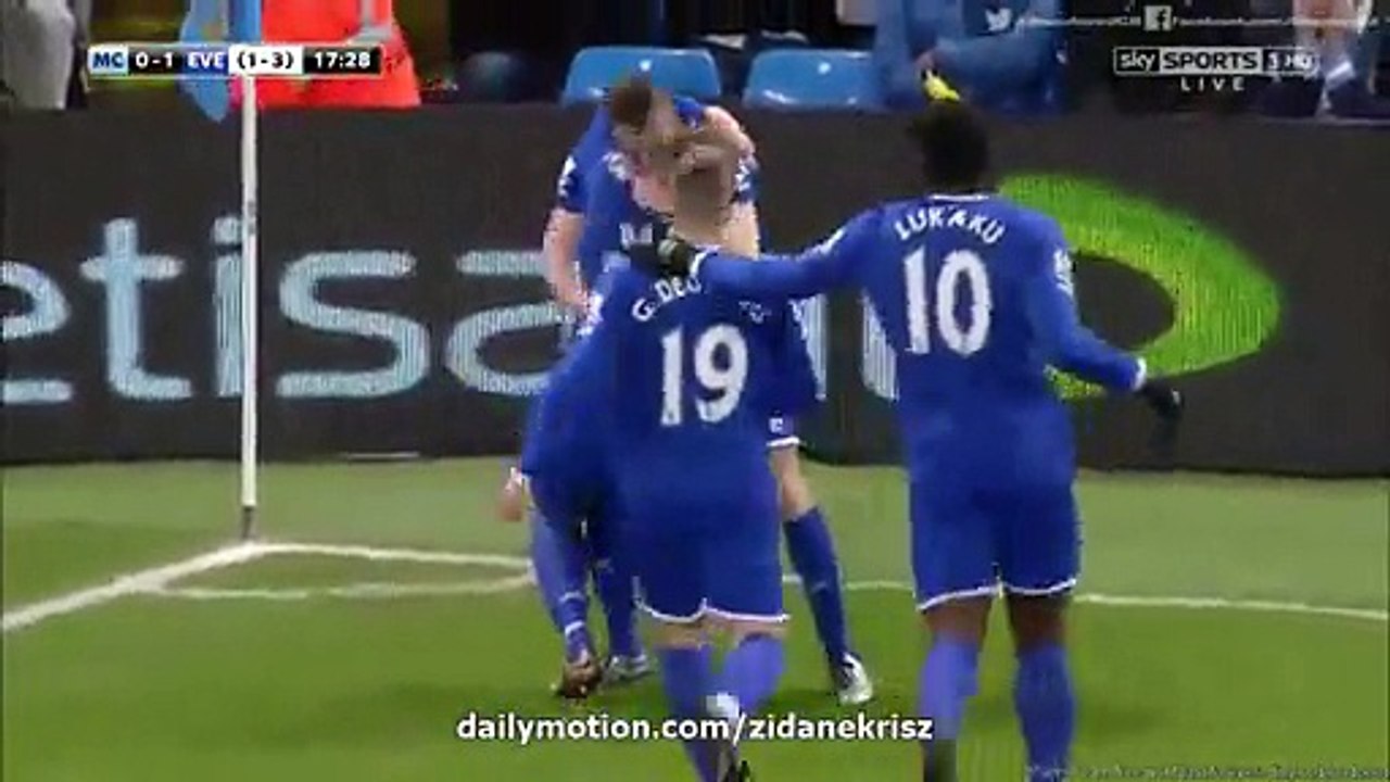 Manchester City 3-1 Everton  - All Goals and Highlights  27.01.2016 HD