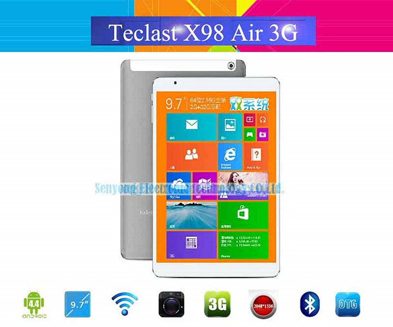 9 7 39 39 Ips Teclast X98 Air 3g Dual Boot Tablet Pc Android 4 4 Win8 1 Win10 Z3736f Quad Core Wifi Bluetooth Hdmi Phone Call In Tablet Pcs From Computer Video Dailymotion