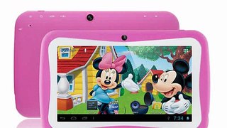 NEW cute Kids tablet 7inch Quad Core RK3126 Android 5.1 Tablet PC for Children Dual Cam Educational Games App for Birthday Gift-in Tablet PCs from Computer
