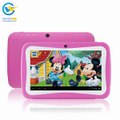 NEW cute Kids tablet 7inch Quad Core RK3126 Android 5.1 Tablet PC for Children Dual Cam Educational Games App for Birthday Gift-in Tablet PCs from Computer