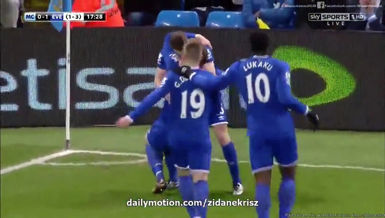 Manchester City 3-1 Everton - All Goals and Highlights  27.01.2016 HD