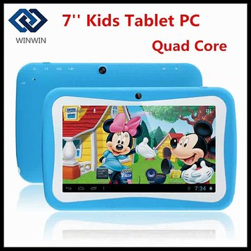Cheap NEW 7inch Kids Tablet PC With Children Educational Apps RK3126 Quad Core 8G ROM Android 5.1 Dual Camera PAD for Children-in Tablet PCs from Computer