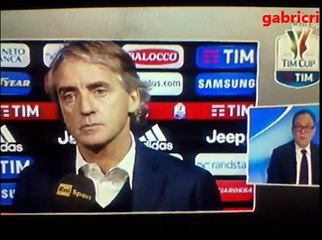 Juventus Inter 3 0 - Mancini la Juve non ci ha messo in difficolta'