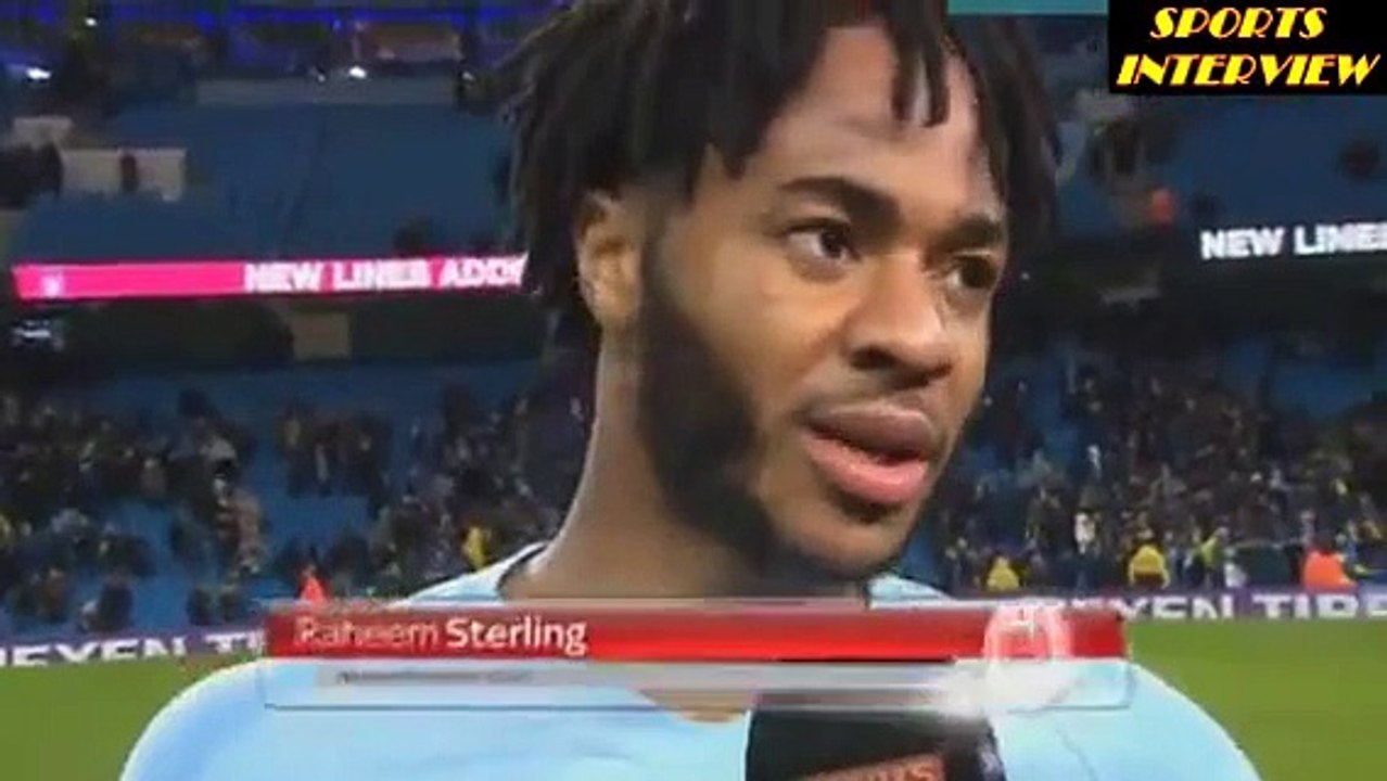 Manchester City 3-1 Everton - Fernandinho And Raheem Sterling Post Match Intervi