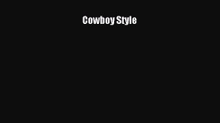 Cowboy Style  Free Books